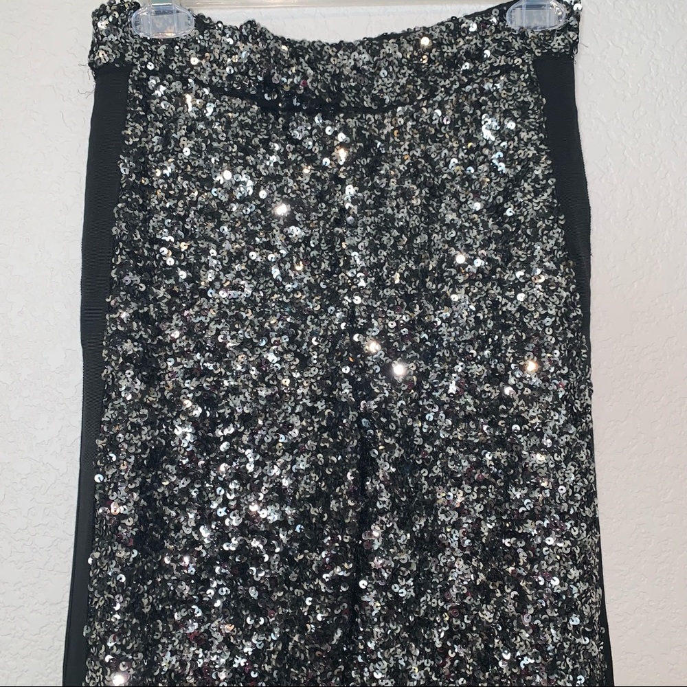 NEW $169 Zara Silver Black Sequin Dress Pants Limited Edition 2674/100 XS Small - Picture 12 of 16